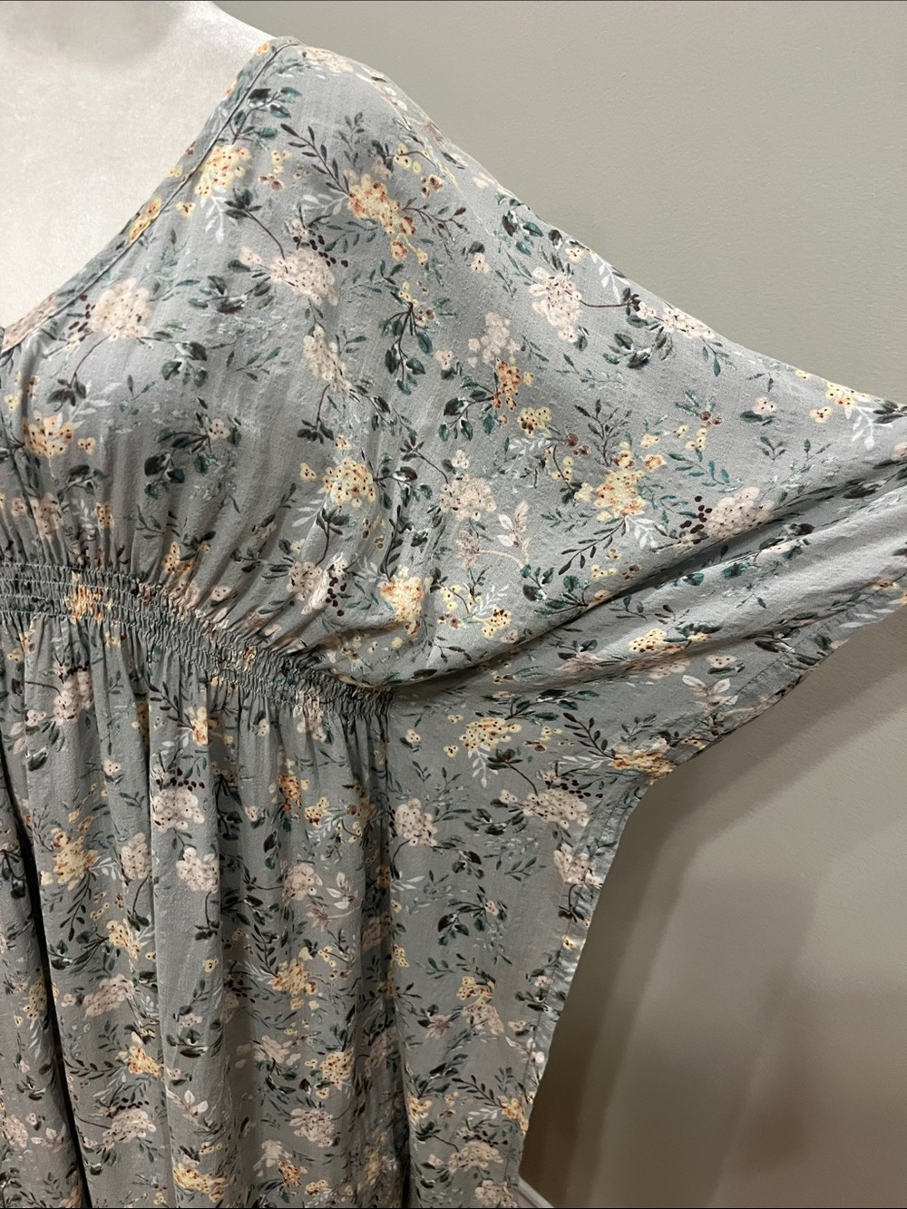Natural Life Sanibel Floral Sage Green Kaftan Maxi Dress - Picture 4 of 11